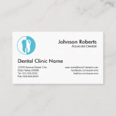 歯科クリニックプロフェッショナル歯医者プレーン 名刺 (正面)