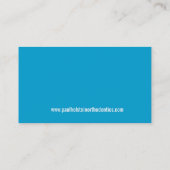 歯科クリニックモダンロゴ歯科ブルー 名刺 (裏面)