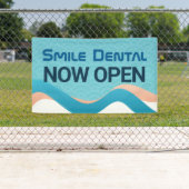 歯科クリニック歯医者がバナーの看板を開く 横断幕 (インサイチュ)