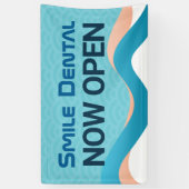 歯科クリニック歯医者がバナーの看板を開く 横断幕 (縦)