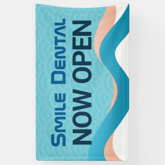 歯科クリニック歯医者がバナーの看板を開く 横断幕 (縦)