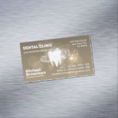 歯科クリニック歯科シンプル歯のホワイトニング マグネット名刺 (インサイチュ)