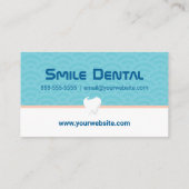 歯科クリニック歯科医アポイントメント名刺 予約カード (裏面)