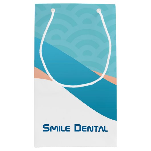 歯科クリニック歯科医サービス患者抱き枕 スモールペーパーバッグ (裏面)