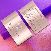 歯科クリニック歯科医シルバーバラアポイントメントロゴ 予約カード