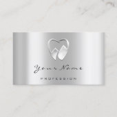 歯科クリニック歯科医シルバーロゴVIPアポイントメント 予約カード (正面)