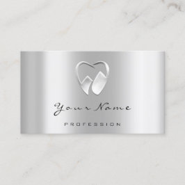 歯科クリニック歯科医シルバーロゴVIPアポイントメント 予約カード