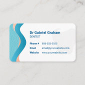 歯科クリニック | 歯科医サービスアポイントメントカード 名刺 (正面)