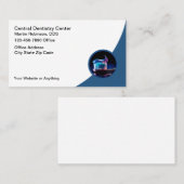 歯科クールモダン医Office名刺 名刺 (正面/裏面)