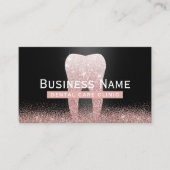 歯科グリッター歯バラ金ゴールド歯科アポイントメント 予約カード (正面)