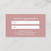 歯科グリッター歯ピエレガントンク歯科診療所 予約カード (裏面)