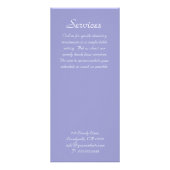 歯科サービスメニューパンフレット紫クラウン歯 ラックカード (裏面)