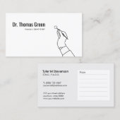 歯科シンプル医モダン室アポイントメントアラーム 予約カード (正面/裏面)