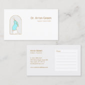 歯科シンプル医モダン室アポイントメントアラーム 予約カード (正面/裏面)