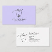 歯科シンプル医モダン歯美白剤 名刺 (正面/裏面)