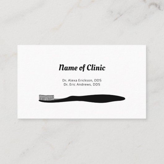 歯科シンプル歯ブラシアポイントメントアラーム 予約カード (裏面)