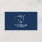 歯科シンプル歯診療歯美白ブシン 名刺 (正面)