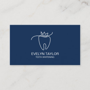 歯科シンプル歯診療歯美白ブシン 名刺