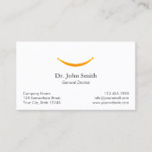 歯科シンプル金ゴールドスマイル歯科アポイントメント 予約カード (正面)