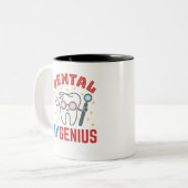 歯科ハイジュス衛生士RDHおもしろい評価 ツートーンマグカップ (正面左)