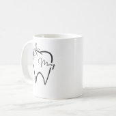 歯科パーソナライズされた医 コーヒーマグカップ (正面左)