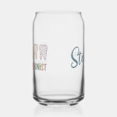 歯科パーソナライズされた衛生士ヒョウ歯 ガラス缶 (左)