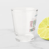歯科パーソナライズされた衛生士ヒョウ歯 ショットグラス (左)