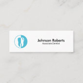 歯科プロフェッショナル歯科ミニマル医 スキニー名刺 (正面)