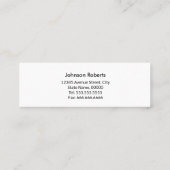 歯科プロフェッショナル歯科ミニマル医 スキニー名刺 (裏面)