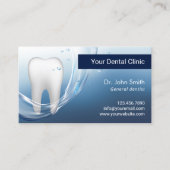 歯科プロフェッショナル水が歯医者に流れる 予約カード (正面)