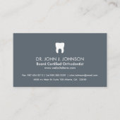 歯科プロフェッショナル石板グレー 名刺 (正面)