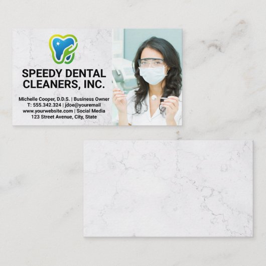 歯科プロフェッショナル |ヘルス 名刺 (正面/裏面)