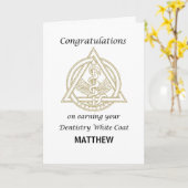 歯科ホワイトコカスタムートスクール名医 カード (黄色い花)