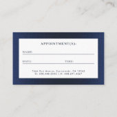 歯科モダンエレガント医のロゴ写真 名刺 (裏面)