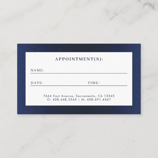 歯科モダンエレガント医のロゴ写真 名刺 (裏面)