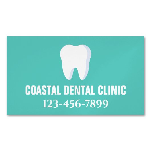 歯科モダン助手 マグネット名刺 (正面)