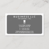 歯科モダン医(カラーカスタマイズ可能) 名刺 (裏面)