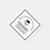 歯科モダン学校卒業パーソナライズされた会 スタンダードカクテルナプキン (角)