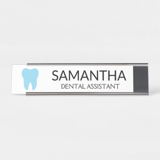 歯科モダン歯科ミニマル歯科医 デスクネームプレート (正面)