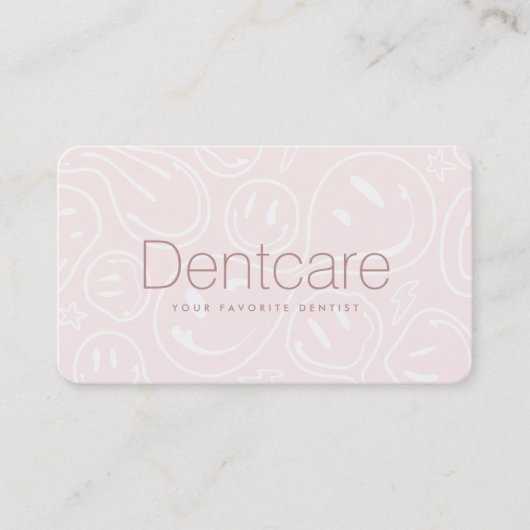 歯科モダン歯科歯科矯正医ピンクスマイル 名刺 (正面)