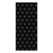 歯科モダン歯科矯正医価格表ブラック ラックカード (裏面)