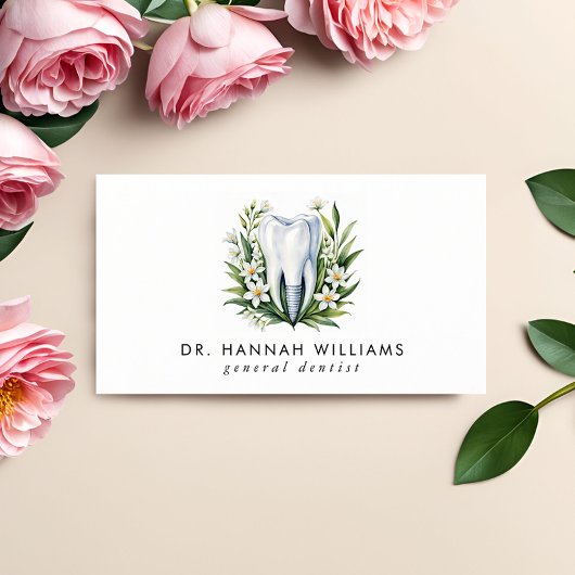 歯科モダン歯科矯正医水彩QRコード 名刺