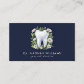 歯科モダン歯科矯正医水彩QRコード 名刺 (正面)