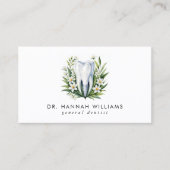 歯科モダン歯科矯正医水彩QRコード 名刺 (正面)