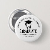 歯科モダン科カスタム院名タグ 缶バッジ (正面&裏面)