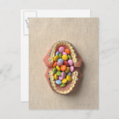 歯科モデルで提供されたチョコレート ポストカード (正面/裏面)