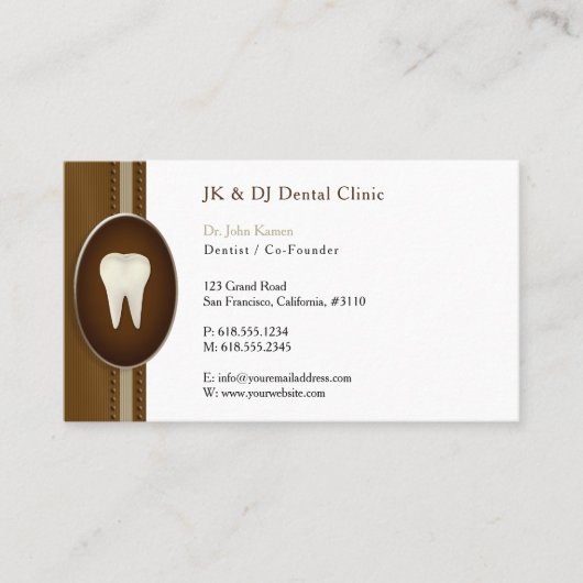 歯科ユニーク医 名刺 (正面)