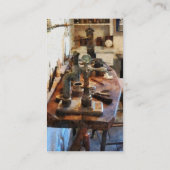 歯科ラボのベンチ – プラチナ 名刺 (裏面)