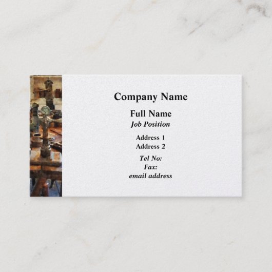 歯科ラボのベンチ – プラチナ 名刺 (正面)