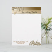 歯科レターヘッドモルの文房具の陸軍少佐の階級章 レターヘッド (スタンド正面)